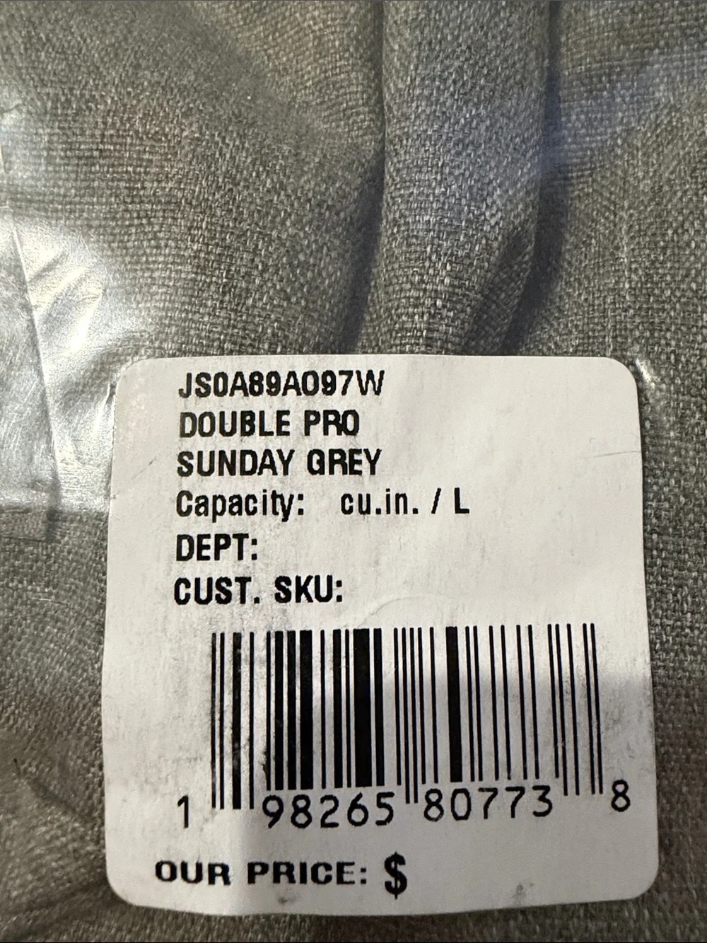 Eastpak Double Pro Backpack in Sunday Grey/NWT